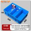 Multi-Compartment Rectangular Plastic Storage Box