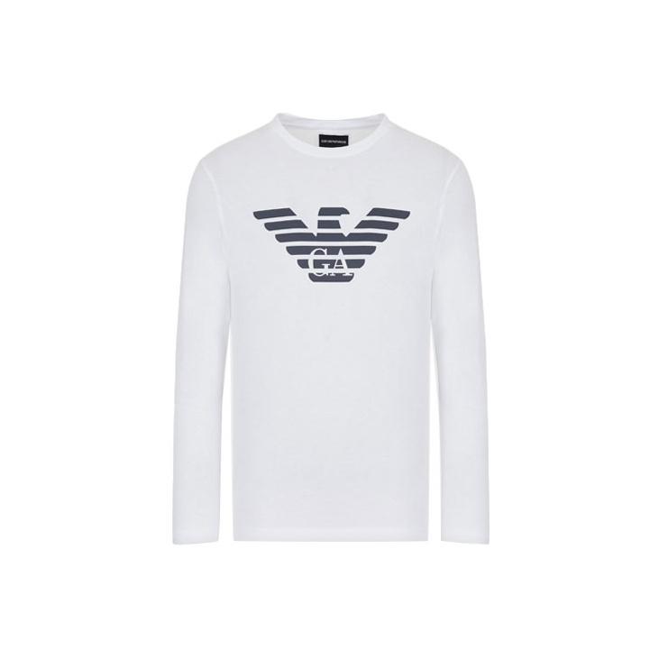 EMPORIO ARMANI Logo Printed Crewneck T Shirt 8N1TN8-1JPZZ-0147