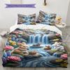 Steady Gentle Sensation Bedding Quilt Set Quilt Cover Pillowcase Home Decoration Birthday Gift (1 * duvet cover + 2 * pillowcase, without core)