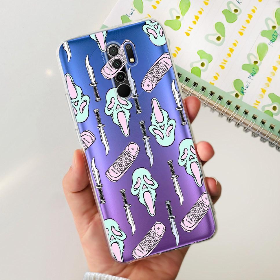 New For Xiaomi Redmi 9 Case Cute Cat Luxury Flower TPU Soft Silicone Clear Cover For Xiaomi Redmi 9 9A 9a 6.53"Bumper Phone Case