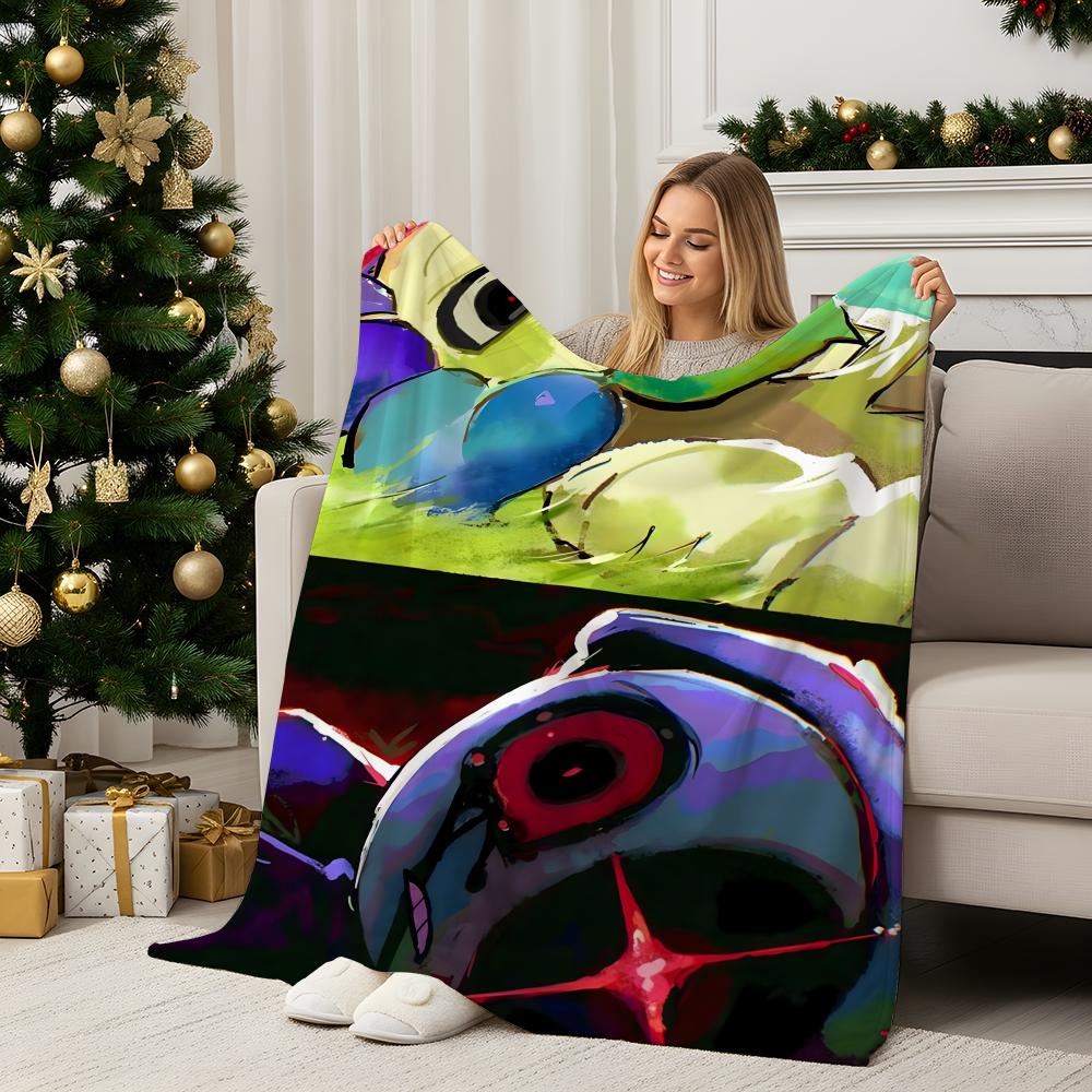 Game D-DandysWorld Throw Flannel Blanket Perfect for Sofa Office Bed Travel Sleep Read Relax Camping four season use