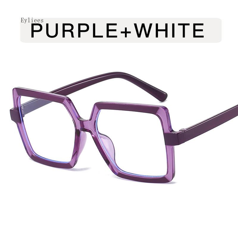 European American Style Glasses Women Irregular Shape Blue Light Blocking Mens Glasses Frame New Stylish Decorative Glass