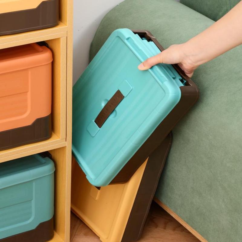 1Pc Foldable Storage Box Wardrobe Storage Box Large Capacity For Toy Clothes Snacks Books Shoes Plastic Box For Car Household