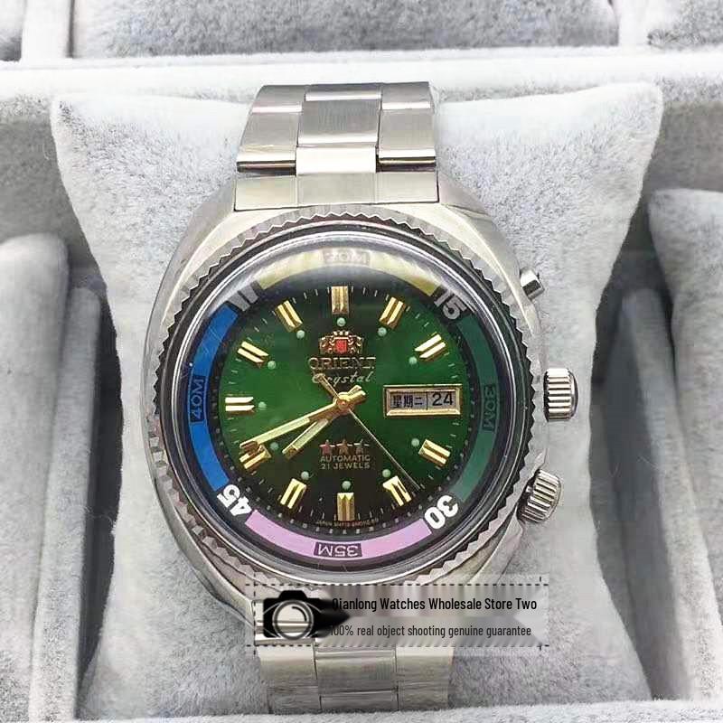 Водонепроницаемые светящиеся автоматические часы Sea Overlord с большим циферблатом и двойным календарем