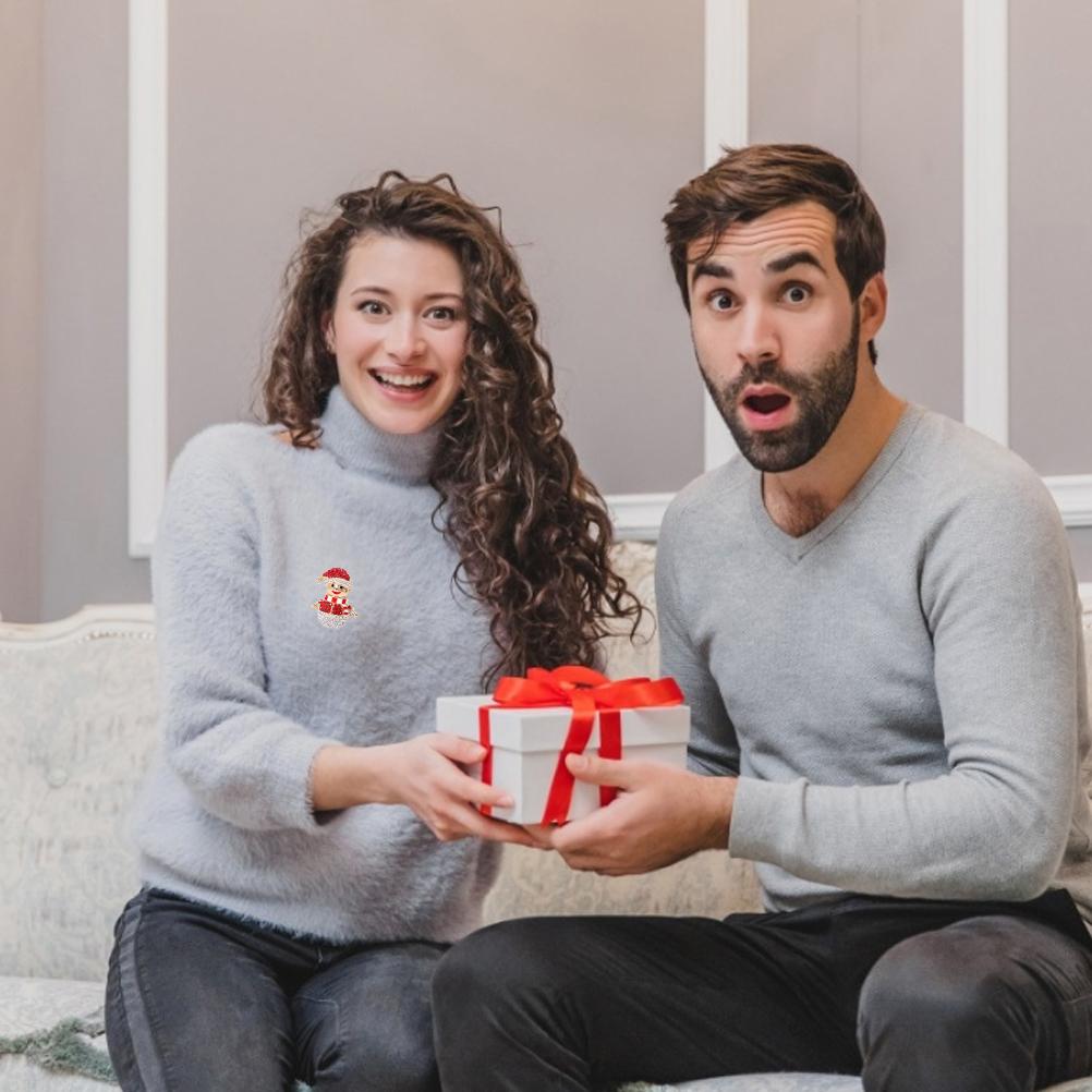 Рождественская брошь-булавка Стразы Кристалл Булавки Снеговик Рождественские Елки Ювелирные булавки для Рождественских украшений