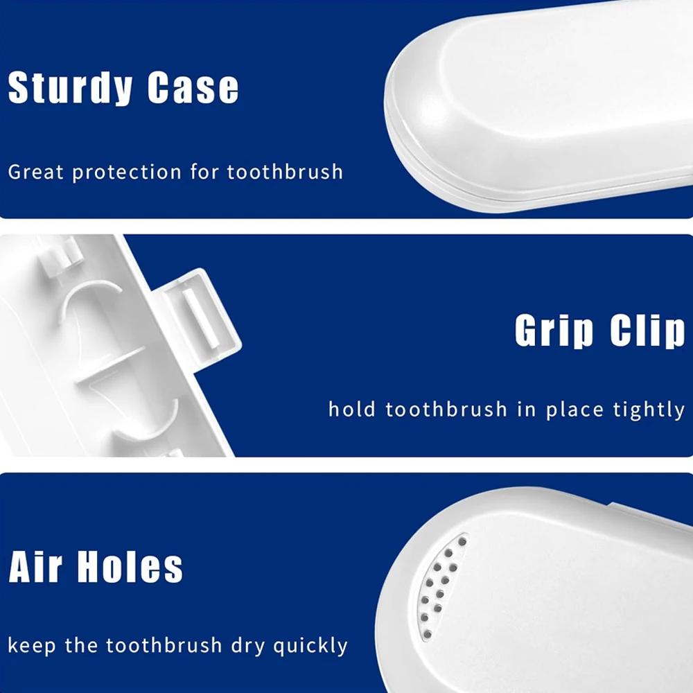 Toothbrush Travel Case Fit for Oral B & Philips Sonicare Electric Toothbrush Portable Travel Box Toothbrush Holder