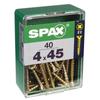 Screw - SPAX - Countersunk Head - Steel - Diam. 4 Mm - Long. 45 Mm - Pack of 40