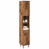 VidaXL Bathroom Cabinet Old Wood 30x30x179cm Engineered Wood, Bathroom Storage Cabinet, Cupboard of 856140