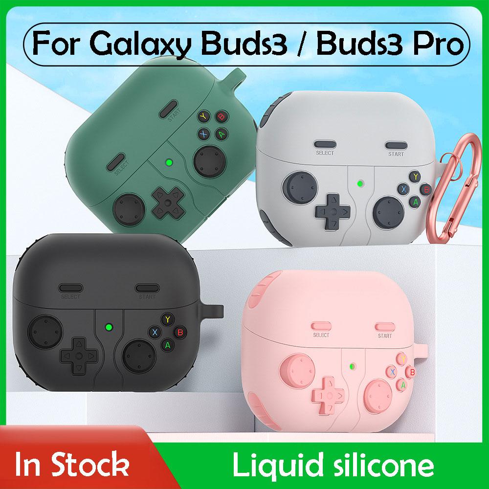 Для Sumsang Galaxy Buds3 / Buds 3 Pro силиконовый ретро игровой чехол милый защитный чехол с карабином защитный чехол кожа
