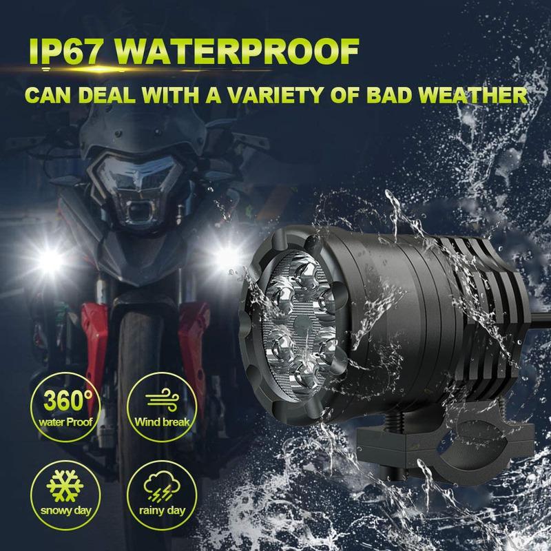 NLpearl 60W Светодиодная фара-прожектор для мотоцикла Универсальный мотоциклетный прожектор Дополнительный светодиодный вспомогательный Faro Светодиодная сборка для мотоцикла