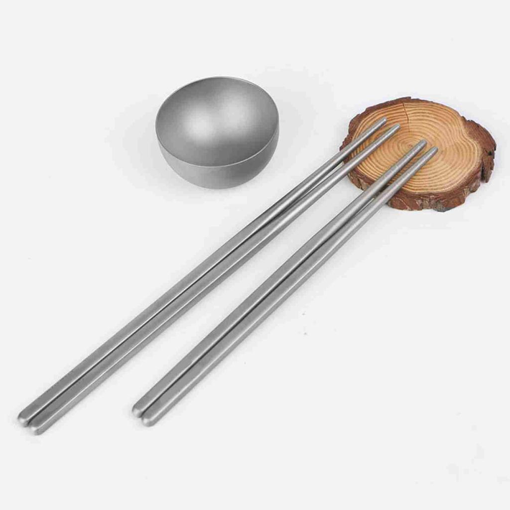 Палочки для еды из чистого титана Полые палочки для еды Уличная посуда Палочки для еды для кемпинга