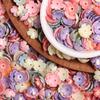 80 шт. модные цветочные бусины акриловые пятилепестковые цветочные бусины 10,5 мм DIY материалы для ручной работы серьги-заколки изготовление ювелирных изделий