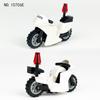 10706E White Motorcycle Police Cars Patrol On Guard for Children Building Toy Blocks