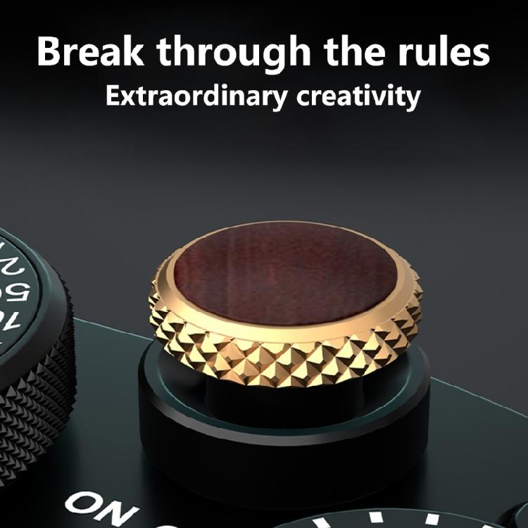 Elegant Brass Wood Shutter Button Digital Camera Accessory for XT5/XT30/X100VI Cameras with Threaded Holes