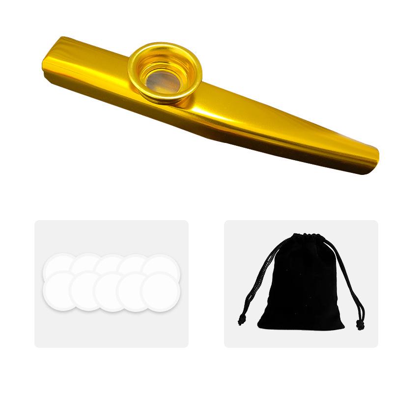 Металлическое казу Трансграничный музыкальный инструмент Подарок Труба Саксофон Диафрагма