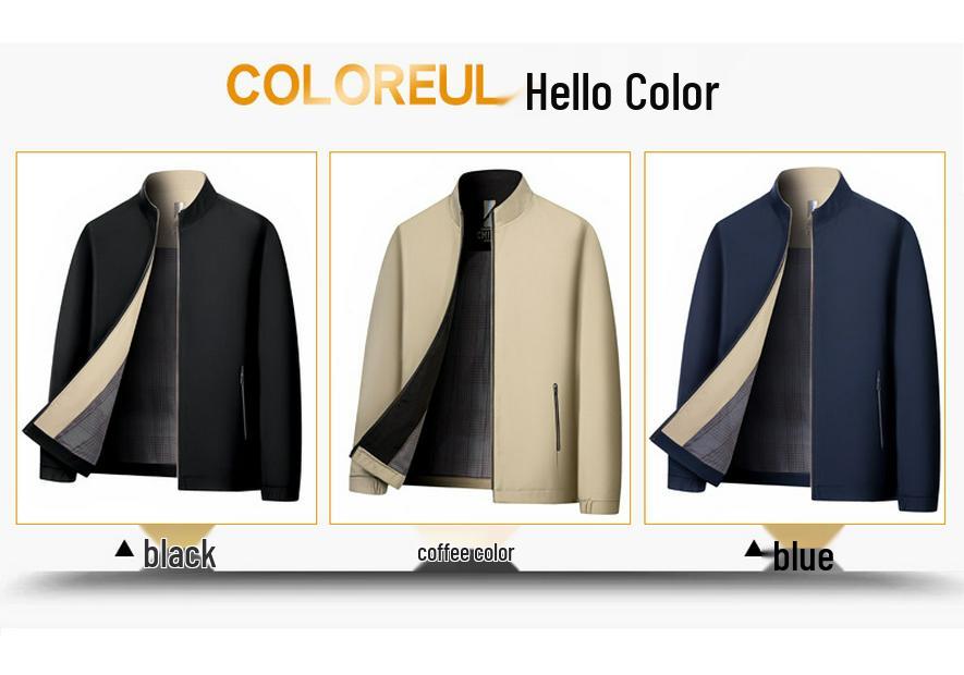 Мужская куртка в корейском стиле Business Casual с воротником-стойкой, весна/лето 2024, для мужчин 20-30 лет