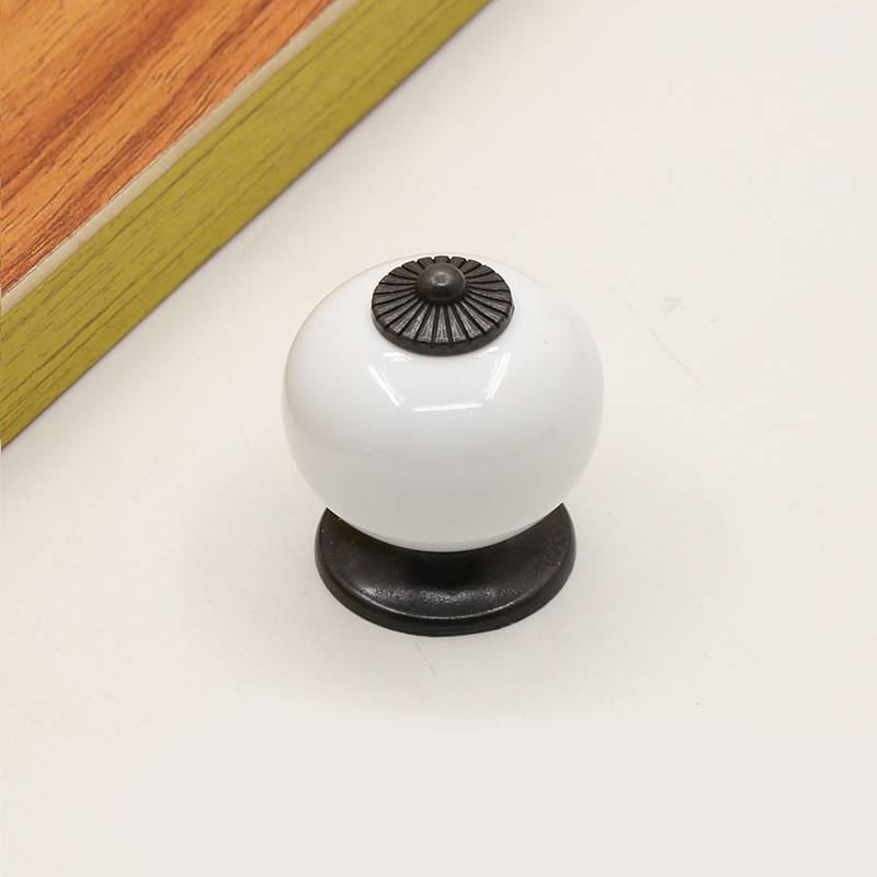 Кухонные ручки из красочного цинкового сплава с керамическими вставками для декора дома и хранения