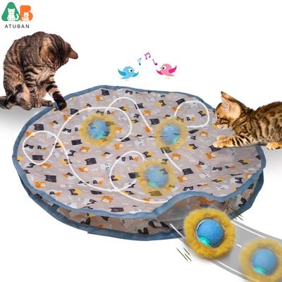 Игрушки для кошек в мешочке, интерактивный мячик, игра в прятки, игра «Поймай кошку», мячик с активацией движения, пищалка, умная игрушка для кошки, тренировка