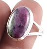 Ruby In Zoisite Handmade Lab-Created 925 Sterling Silver Jewelry Ring S.9 R0h27