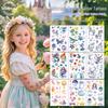 Fairy Tale Glitter Tattoo Stickers: Waterproof Butterfly, Unicorn & Bear Designs