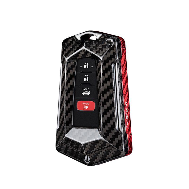 Кейс для ключа из настоящего углеволокна для Toyota Prado Izoa CHR Camry 8-го поколения