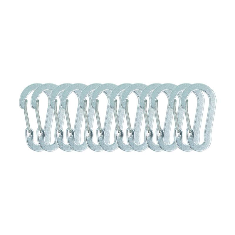 12 шт. набор карабинов, туристические маленькие крючки, уличная рыбалка, кемпинг, клипса, велосипедный туризм, многофункциональный инструмент, брелок с пряжкой, карабины