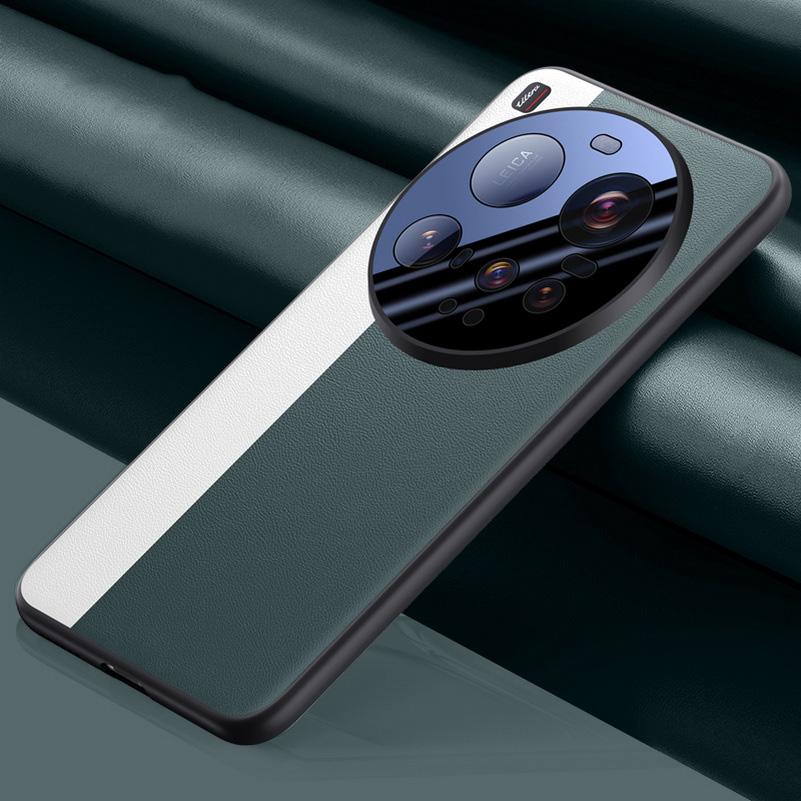 Роскошный простой кожаный круглый защитный чехол для камеры Xiaomi Mi 15 Ultra, тонкий жесткий защитный чехол для задней панели из силикона