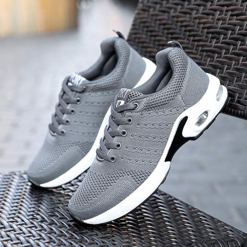 Мужские повседневные кроссовки Breath Lightweight Sneakers Outdoor Mesh Black Running Shoes Jogging Tenis Walking Zapatillas De Deporte