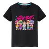 T Shirt for Kids Boy 10year Saja Boys Print Cute Tops Y2k Kpop Demon Hunters Kawaii Tees 100%Cotton Anime Short Girls Clothes