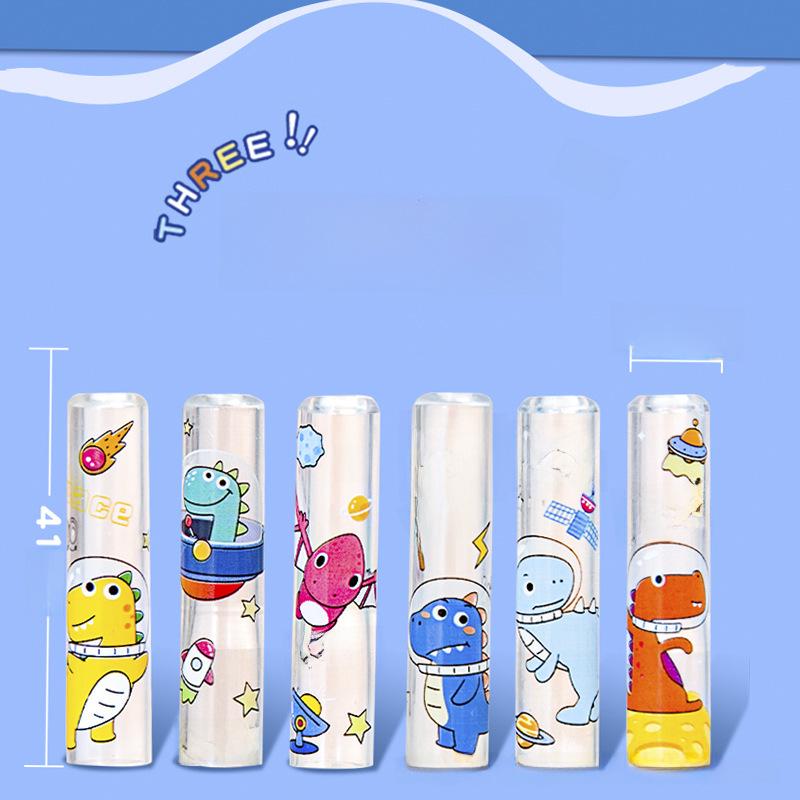 Детский мультяшный колпачок для карандаша с удлинителем отверстия - защитный чехол для учеников детского сада и начальной школы