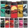 Japan JDM Drift Sports Car Phone Case for Samsung Galaxy Z Flip 3 4 5 Black Folding Mobile Shell Hard PC Coque Protect Cover