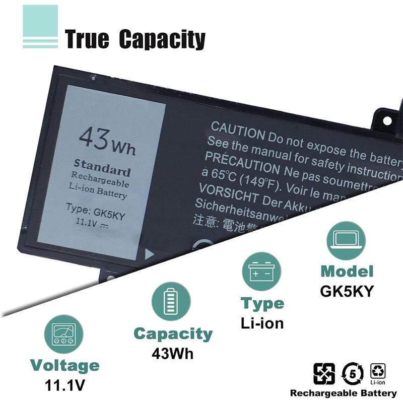 Аккумулятор для ноутбука GK5KY для серии Dell Inspiron 11 3000 3147 3148 3153 3152 3157 3158, серии 15 7000 7558 7568, серии 13 7353 7359 7347 7348
