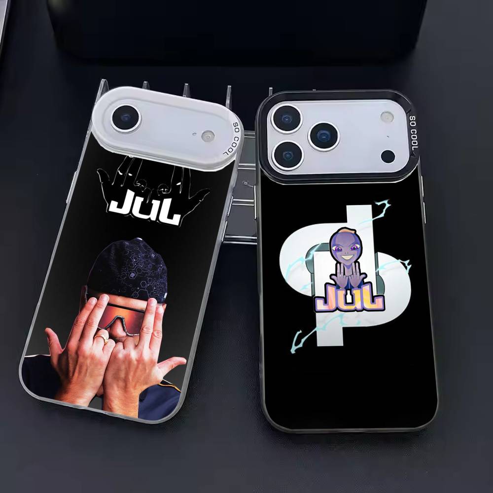 Чехол для телефона рэпера JUL Julien Mari, цвет серебристый корпус, для IPhone 17 16 15 14 13 12 11 Pro Max Plus