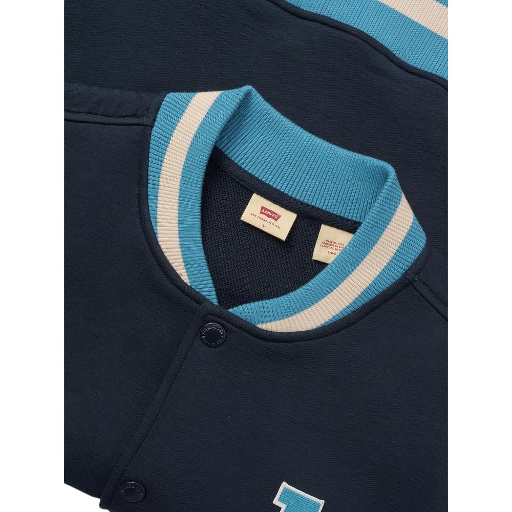 Levis Уличная мода Свободная Американская Куртка-бомбер с длинным рукавом Мужские куртки Черный 0019E-0001