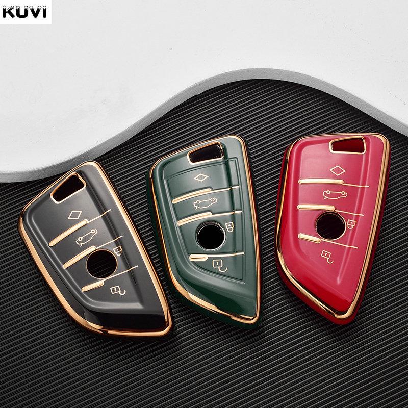 Plating Tpu Car Key Case Shell Cover Fob For Bmw X1 X3 X4 X5 F15 X6 F16 G20 G30 1 3 5 7 Series G11 G32 F11 F39 F48 G01 G02 G07