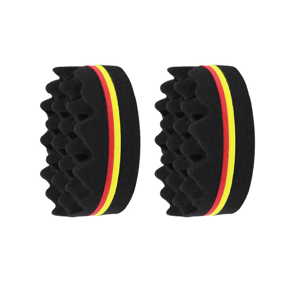 Hair Brush Sponge Barber Oval Double Side Magic Twist Hair Brush Breathable Perm Styling Brush Salon Curl Brush for Hair Styling