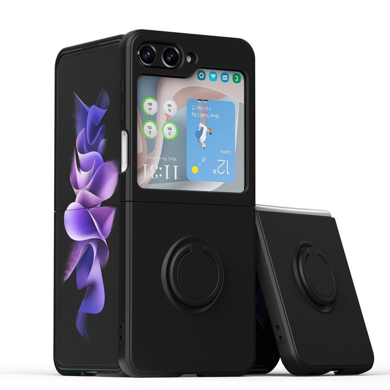 Magnetic Ring Kickstand TPU Case Galaxy Z Flip 6 / 7 FE Shockproof Soft Cover With Stand Function