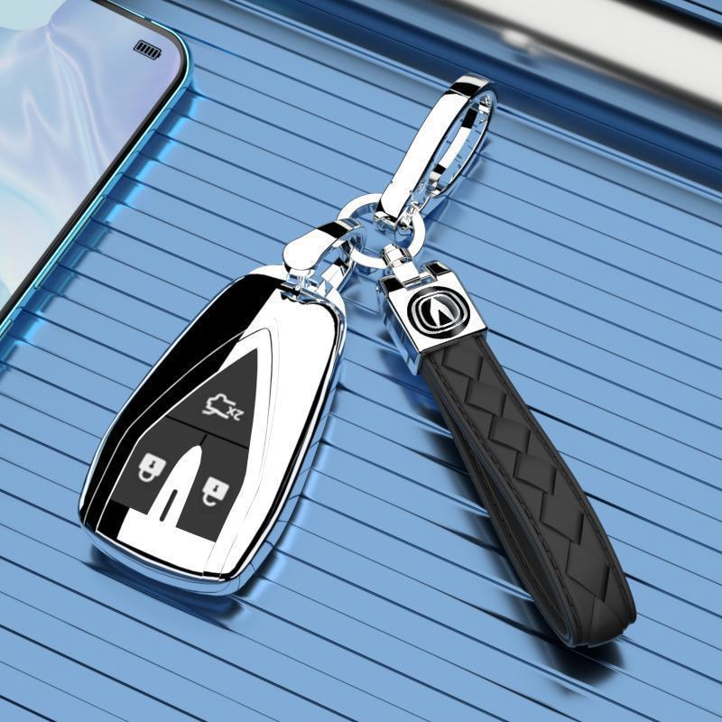 Changan CS75 Key Case, Full Wrap Shell, Enjoy Blue Whale Edition, 3-Button (For 2022/24 Models)