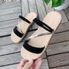 Модная летняя обувь Женские сандалии Плоские сандалии Женские тонкие полоски Гладиаторские пляжные сандалии Женские шлепанцы Шлепанцы 2024