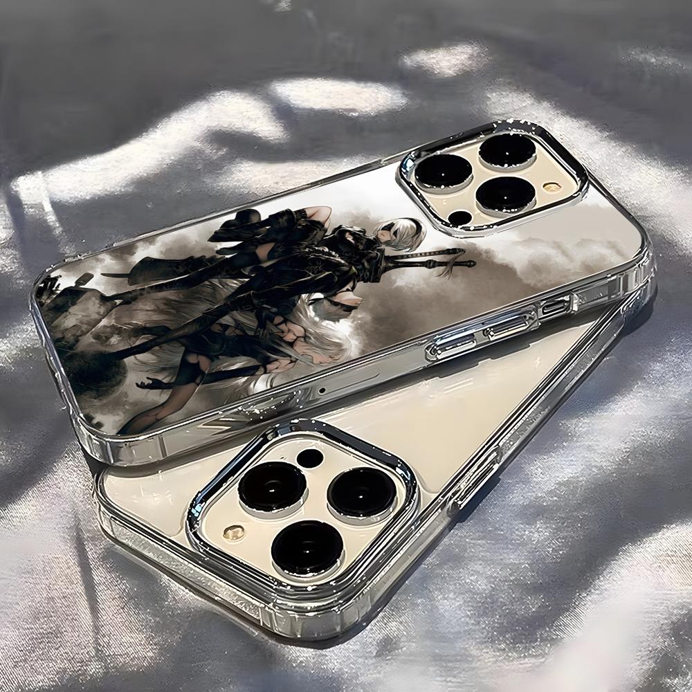 Чехол для телефона N-NieR A-Automata для IPhone 17 Pro Max 16 15 14 Pro Max IPhone 13 Pro Max 11 Plus Прозрачный чехол