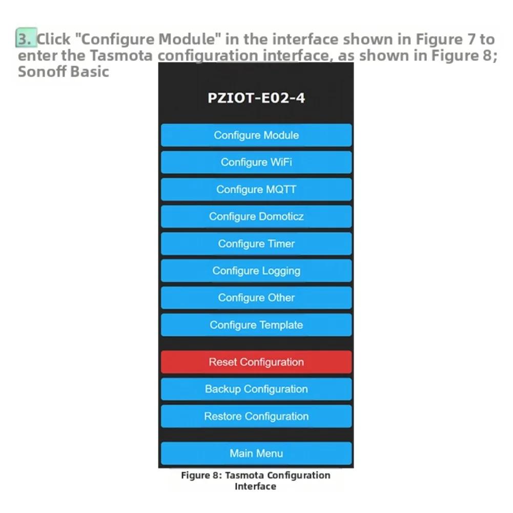 Модуль WiFi-счетчика электроэнергии PZIOT E02 Однофазный с измерением ампер и поддержкой прошивки с открытым исходным кодом