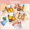 Wooden Simulation Boxed Fruit Bread Sea Food Vegetables Children Toys Set