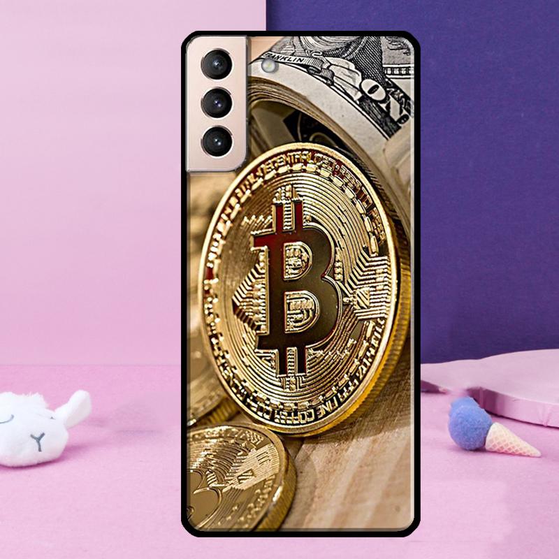 Чехол для телефона Bitcoin BTC для Samsung Galaxy S25 S24 Ultra S9 S10 S20 S21 S22 Plus S23 FE S24 FE