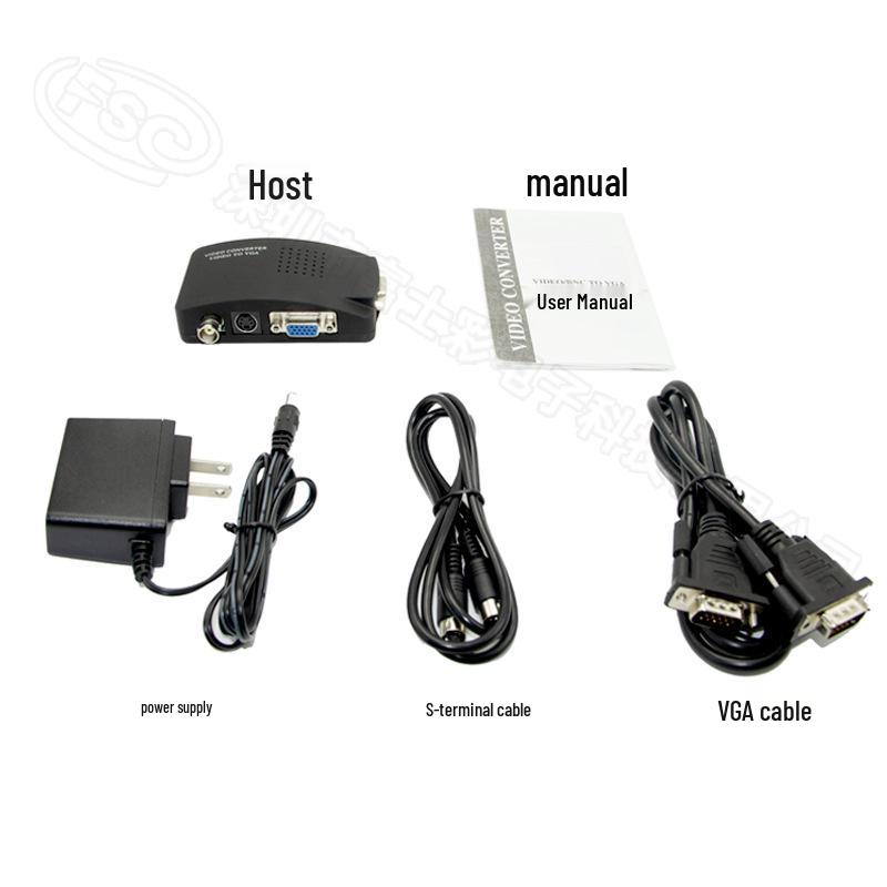 BNC to VGA 1080p HD CCTV Video Converter