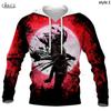 Fashion Men Hoodies Japanese Samurai 3D Men Hoodies Casual Personality Men Clothing Harajuku Sweatshirts