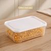 Пластиковый контейнер для хранения свежих продуктов, прямоугольный, для пикника, поднос для бенто, коробка для хранения в холодильнике/морозильнике, ресторанная тарелка