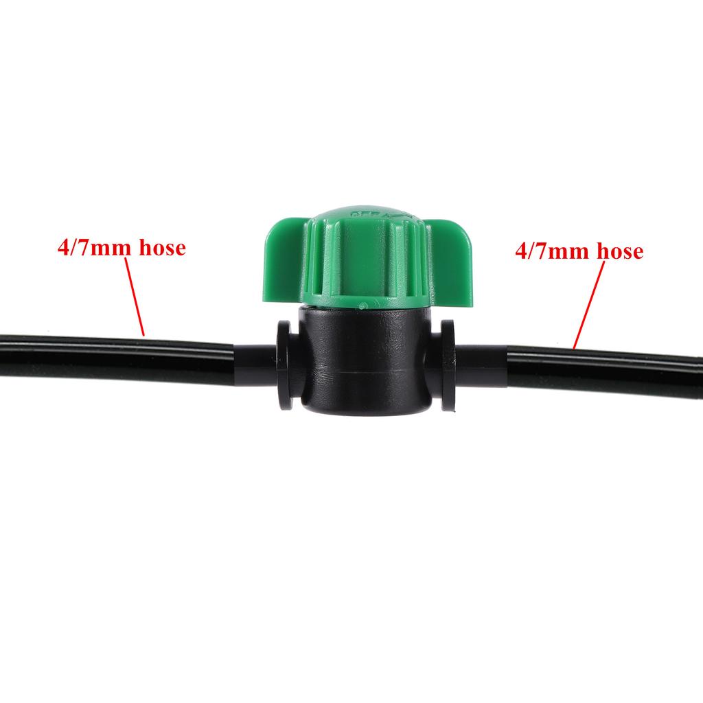 50 шт. 4/7 мм разветвитель адаптер соединитель штуцер и садовый шланг для полива ПВХ фитинги 6 мм резьба охлаждение полив растений оптовая продажа