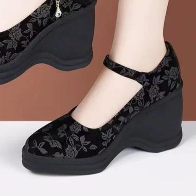 Модная женская обувь на распродаже 2025 Модные женские туфли-лодочки на высоком каблуке с ремешком и пряжкой высокого качества Офис и карьера Классическая женская обувь