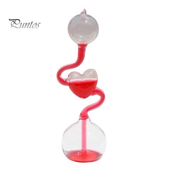 Glass Hand Boiler Love Heart Thermometer Toy Educational Science Toy Multifunctional Science Experiment Hand Boiler Gift for Children Adults