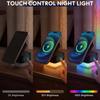 Magnetic Wireless Charger 15W Foldable Fast Charger Stand with Night Light for iPhone 17/16 Apple Watch Ultra/SE/9/8/7AirPods 3/2/Pro 2